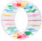 Folpus Jouet à Rouleau de Roue Gonflable, Tube à Flotteur d'été pour Enfants Adultes, Piscine colorée Flotteur pour la pelouse arrière du lac extérieur, 100cm