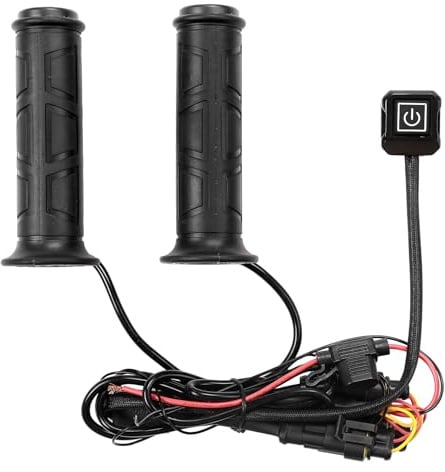 KEMIMOTO ATV beheizte Griffe mit Daumenwärmer, IP67 wasserdicht, 3-stufig einstellbare Temperatur & 50°C Auto-Standby, universell für 12V 22mm ATV Motorradlenker