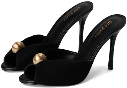 Steve Madden womens Priya, Black/Gold, 4 UK