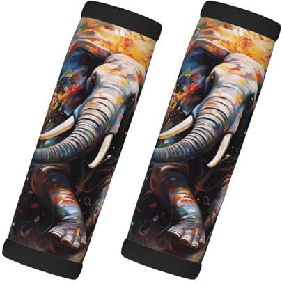 WZYCWB Running elephant Stylish Luggage Trolley Cover - Upgrade Your Luggage Accessory