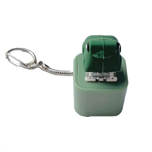Frosch-Schlüsselanhänger, Enten-Tastatur, Fidget-Schlüsselanhänger, Enten-Schlüsselanhänger mit bunten Lichtern, lustiges, tragbares Angstlinderungsspielzeug (Frosch)