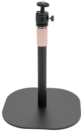 Beamer Ständer Höhenverstellbar Projektor Ständer 360° Schwenkbar 90° Neigbar Metallisch Stabile Basis 10.63x10.63 Zoll Traglast 3kg/6.61lbs Höhe 65-120cm Kompatibel mit Projektoren Kameras Camcorder