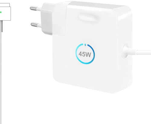 ANDHOT Cargador Super Rápido T-Tip de 45W, Compatible con el Cargador Mac-Book Air,Compatible con los Modelos Mac-Book Air 11 y 13 Pulgadas (2012-2017) A1435, A1436, A1465, A 1466