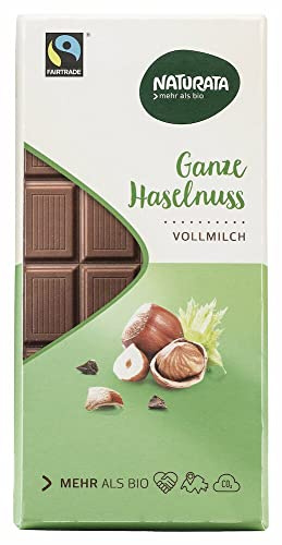 Naturata Bio Ganze Haselnuss Schokolade, Vollmilch (1 x 100 gr)