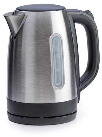 STATUS New York Kettle | Electric Cordless Kettle | Stainless Steel with Swivel Base | 1.7 Litre | NEWYORKKETTLE