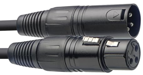 Stagg 22381 S Serie 3 M DMX XLR hembra/XLR macho Cable – Negro