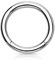eeddoo Piercing-Ring Segmentring Silber Titan Stärke: 1,2 mm 6 mm