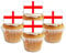 50 England Flag Cupcake Toppers, English Flags, Edible England Flags, Flags Of The World Cake Decorations, Eurovision Party Decorations, Rugby Cake Decorations, British Flag Football Decorations