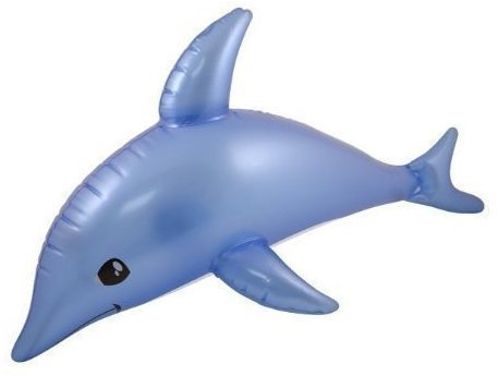 Aufblasbarer Delphin, für den Strand, 53 cm