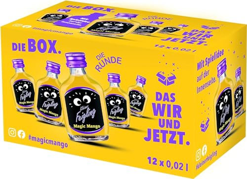 Kleiner Feigling Magic Mango (12 x 20 ml) – Feinster Vodka – Fruchtige Mango – Der kultige Party Schnaps für jede Feier – Frech, fruchtiger Shot – 15 % Vol.