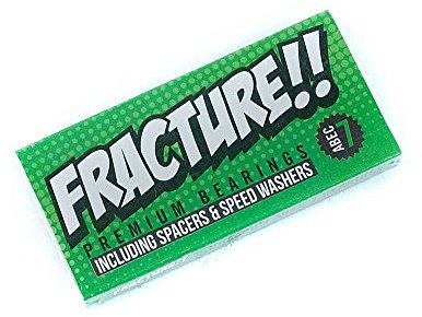 Fracture Skateboards Premium Skateboard-Kugellager, ABEC 7, Grün