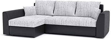 Ecksofa Paul mit Schlaffunktion! Best ECKSOFA! Eckcouch mit Bettkasten! (Lawa 09 + Soft 11)