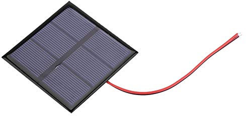 0.7W 1.5V Sonnenkollektor, Mini tragbare Solarzelle DIY Power Module Ladegerät für 1,2 V Batterie mit Draht, 2,76x2,76 Zoll