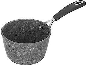 KASANOVA Piccola casseruola antiaderente monoporzione 12 cm di diametro, linea Petra Dark