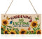 Jetec Gardening Gifts for Women Garden Signs Plaques So Exciting Sign Funny Hanging Wooden Plaque Novelty Presents for Christmas Women Ladies(1 Piece)