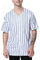 TopTie Pinstripe Baseball Jersey Trikot Button-Down Baseball Shirt für Männer und Jungen