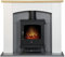 Adam Huxley in Pure White & Grey with Aviemore Electric Stove in Black, 39 Inch