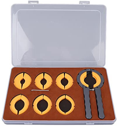 Uhrenlünetten-Ringöffner-Set, Professioneller Uhren-Lünetten-Entferner aus Legierung, Uhren-Reparatur-Werkzeug-Set mit Kunststoff-Aufbewahrungsbox für Uhrmacher-Uhren-Reparatur