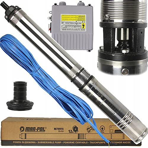 Elettropompa per pozzo di profondità Pompe per pozzi profondi I Argento I 4 1CV 900W prevalenza 84 metri