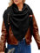 Xnova Dreiecksschal Damen Strickschal Wärmende, Dreieckstuch Schal Musselin mit Stift, Soft Knitwear Schal Halstuch Herbst Winter Trachtenmode Geschenk für Frauen 190 * 85 cm (Schwarz)