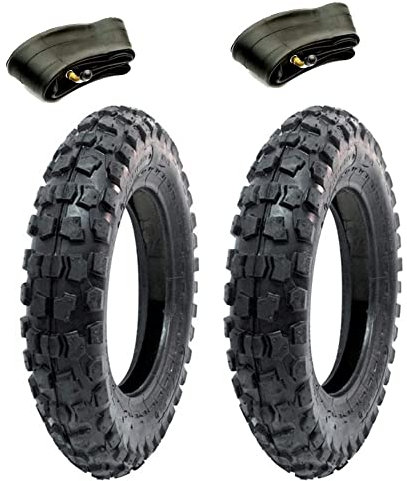 2 CROSS REIFEN 100/90-10 + KAMERN REIFEN UNION KOMPATIBEL MIT PIAGGIO APE 50 MINICROSS MINI MOTORRAD SCOOTER 6PR