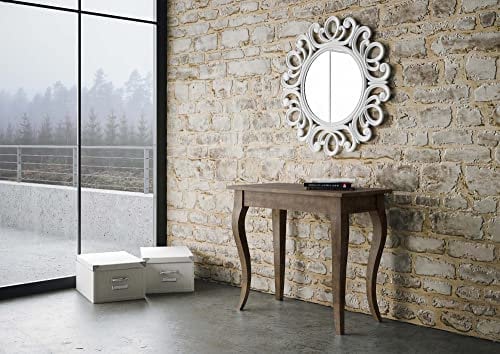 IMAGO FACTORY Holland Ausziehbare Konsole, ausziehbarer Tisch bis zu 204 cm, Esszimmertische L 90 x H 77 x T .40, platzsparende Konsole, Farbe Nussbaum, Made in Italy