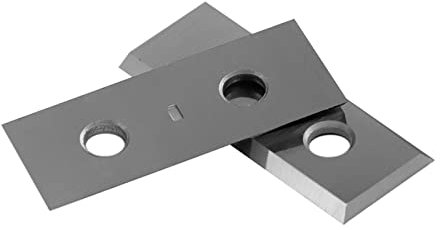 ICAMAS 10 Stück Hartmetalleinsätze Schneidklingen 29,5 x 12 x 1,5 mm quadratische Klingen 4 Kanten mit Schrauben for Holzbearbeitungsrillen-Schraubenhobel