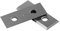 ICAMAS 10 Stück Hartmetalleinsätze Schneidklingen 29,5 x 12 x 1,5 mm quadratische Klingen 4 Kanten mit Schrauben for Holzbearbeitungsrillen-Schraubenhobel