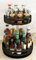 ANKINGART Lazy Susan Organizer - 2-Tier Metal Steel - Height Adjustable, Turntable Spice Rack for Pantry, Cabinet, Cupboard, Table - 2 Tier Black