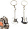 TUKNN Schlüsselanhänger Gitarre, Schlüsselanhänger aus Metall, Musikinstrument Schlüsselanhänger, Bass-Schlüsselanhänger, Mini-Gitarren-Schlüsselanhänger, Gitarren-Schlüsselanhänger, 2 Stück