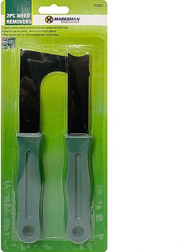 HomeVibe 2PC WEED REMOVER SET COMFORT GRIP PAVEMENT SLAB MOSS ROOT WEEDING GARDEN TOOL