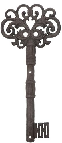 FUNOMOCYA Retro Cast Iron Crafts Ancient Key Shaped Accessories for Wedding and Home Decoration Unique Vintage Style Key Adornments for Entryway and Hallway Decor