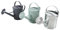 Mojawo verzinkte Gießkanne Kanne Zinkkanne Blechkanne Metallkanne Wasserkanne Garten Zink bewässern 5 Liter, Farben:Grün