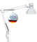 Maul LED Schreibtischlampe MAULstudy | Verstellbare Klemmleuchte mit Gelenkarm für Büro, Arbeitszimmer und Schreibtisch | Elegante Bürolampe aus Metall | Inklusive LED-Leuchtmittel | Weiß