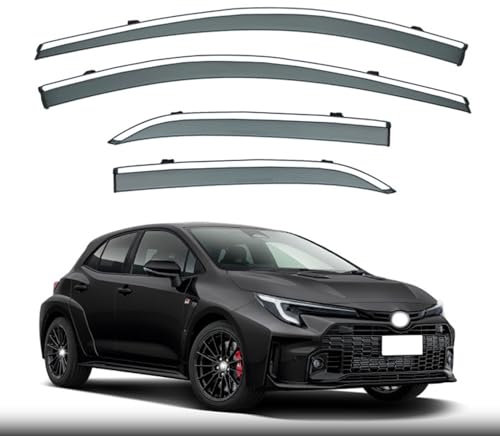 LZGQAZ 4 Stück Auto Windabweiser für Toyota Auris Hatchback MK3-E210 2019+, Seitenfenster Windabweiser Visier Abweiser Fensterabweiser Zubehör
