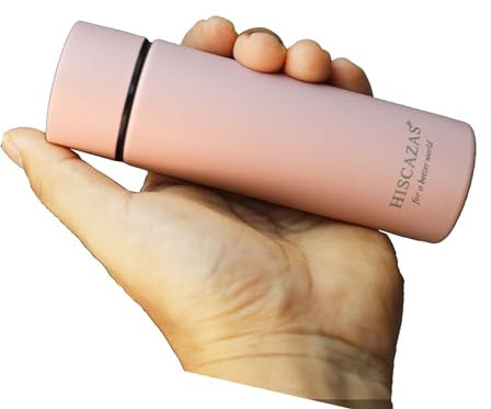 Vaso Térmico 150ml en Acero Inoxidable 316 – Botella Slim con Doble Pared y Revestimiento en Polvo Antideslizante Resistente a Arañazos – Portátil, Sin Fugas (Rosa)