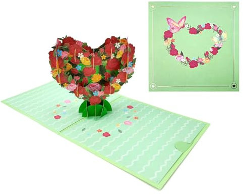 scicent DankeschöN Karte Liebesbaum Blume Pop Up Karte Muttertag Karte Jubiläum Karte Blumengruß 3D Geburtstagskarte für Oma Mutter Schwiegermutter Tochter Grußkarte - 20711