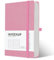 INYEEXUP Notizbuch A5 Dotted, Journal Buch mit 320 Seiten, Notizheft a5 mit Premium 100gsm Tintenfestes Papie Dickes, PU HardCover Notizbücher mit Elastischem Verschlussband und Falttasche(Rosa)