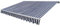 Gelenkarmmarkise Motorisiert 400 cm Blau/Weiß,275553