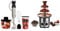 Kenmore Immersion Hand Blender Variable Blender Handheld Blending Stick Whisk 700mL Beaker+Total Chef Large Chocolate Fountain Fondue Set 1.5lbs(680g) Electric 3 Tier Machine with Hot Melting Pot