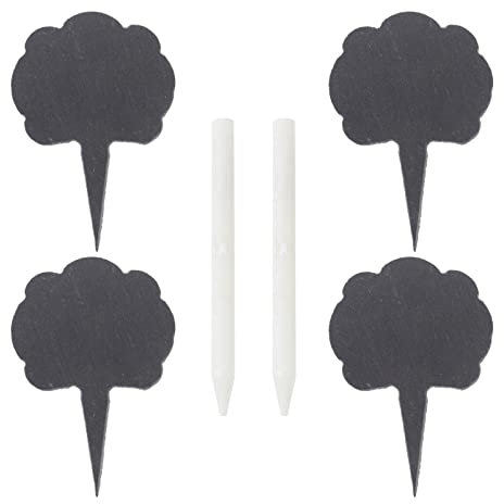 FUNOMOCYA 1 Satz Marke Schieferkäse Gericht Registerkarten Etiketten für Käsebretter Käsegericht käselab käseplatte Kuchenverzierung Etikettendeckel aus Schiefer für Käse Stein