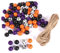 SEWOART 1 Set Halloween Wooden Beads Bracelet Charms Pumpkin Beads Jewelry Halloween Decoration Autumn Beads Crafts Loose Beads Craft Beads Cleaver Pendant Beads Charm Halloween Beads Me