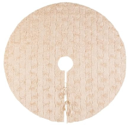 Bizzotto Copribase Albero di Natale Wolly 90 cm - Beige