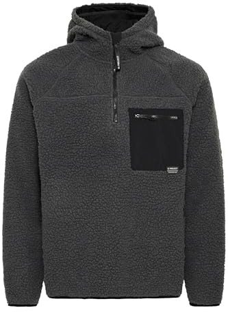11 Project PRRone Herren Teddy-Pullover, L, Forged Iron (193907)