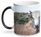 Mug Thermo-réactif Tasse Magique - Vache Grise Dans Le Pres Nature Campagne - 325 ml