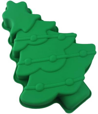 Zerodeko Christmas Tree Silicone Cake Mold, Christmas Tree Cake Pan, Christmas Baking Mold, Soap Muffin Baking Soap Molds for Holiday Baking Fondant Cake