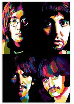 GJHTQLP Poster George Harrison Leinwandposter Schlafzimmer Dekor 30 x 45 cm