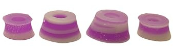 SPITBOARDS Fingerboard Swirl Bushings Duro Series 78A Purple - White