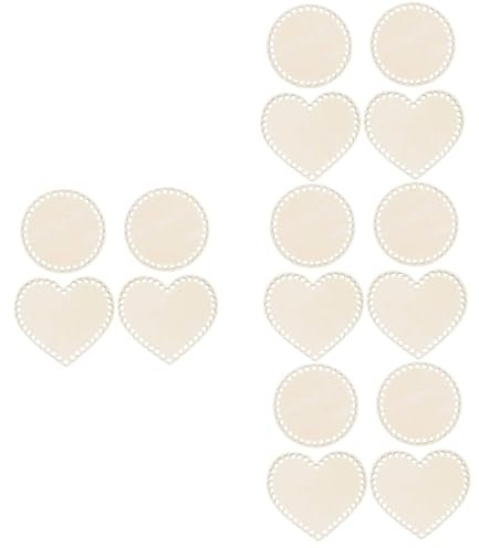 Artibetter 4 Sätze Taschenboden Aus Holz Körbe Unten Küchenkorb Deckel Geldbeutel DIY-Tool Taschenboden Zum Häkeln Aus Holz Korbböden Zum Häkeln Basis Aus Korbgeflecht Beige 4 Stück * 4