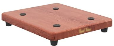 Soportes de altavoces amortiguadores de sonido con almohadilla base de goma, plataforma de aislamiento de ruido acústico de audio para monitor de estudio y subwoofer